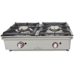 Cocina A Gas Sobremostrador ARILEX De 2 Fuegos De 5,8 + 5,8 Kw 80CGN