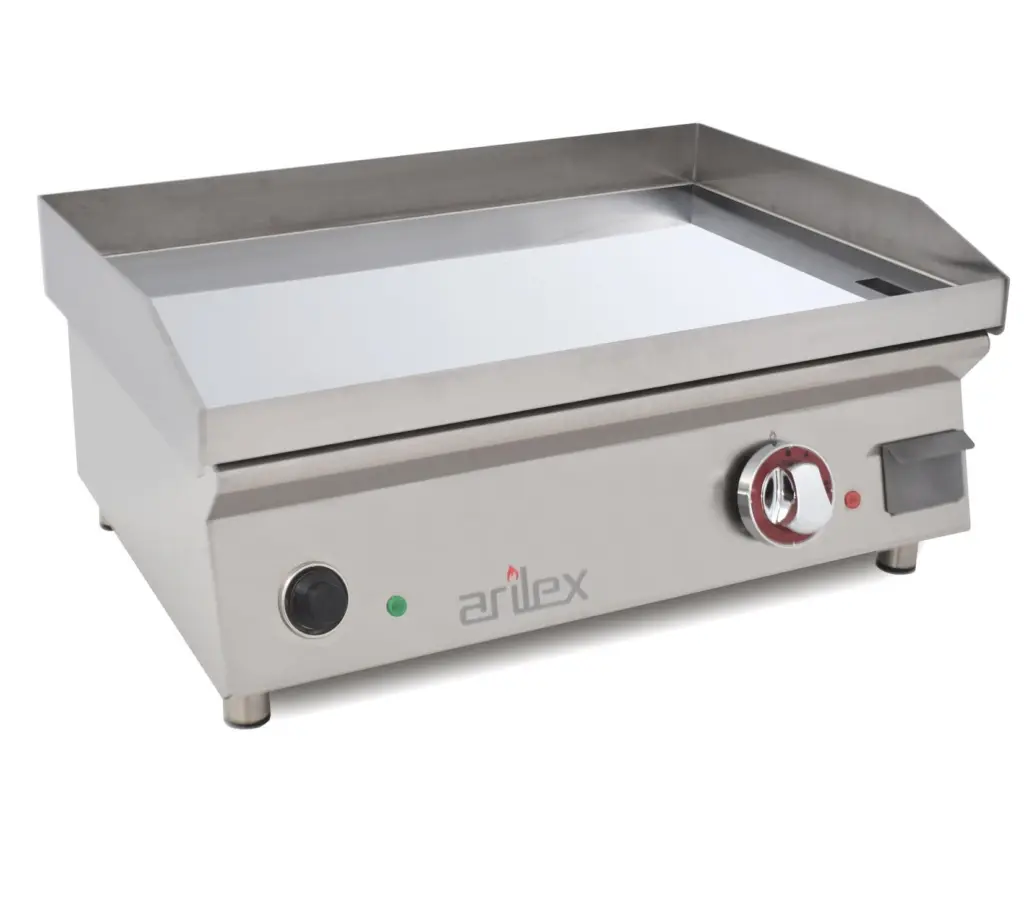 Plancha Eléctrica 60 Cm ARILEX En Acero De 15 Mm Con Baño De Cromo 60PECN