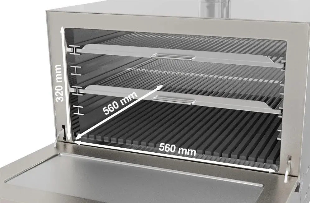 ASADOR HORIZONTAL PARRILLA DE BRASA DE 5 ESPADAS LÍNEA ESTAMBUL EMP5YI