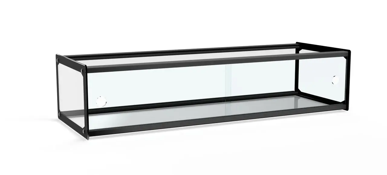 VITRINA NEUTRA EXPOSITORA 1 PISO SIN BASE 920X330X215H MM LÍNEA PEKÍN XCZ-51L
