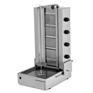 Asador Kebab a Gas 4 Quemadores Motor Inferior y Base ajustable Línea ESTAMBUL EMPDN151