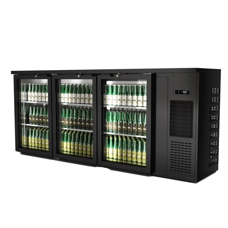 Expositor Botellero Refrigerado 3 puertas capacidad 575 botellas 1989x528x850h mm Línea CORDOBA CMRV-3