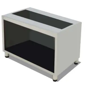 Mueble acero inoxidable para Frytops / Parrilla Vasca 994x490x600h mm 100MFRVA-OUT-T1