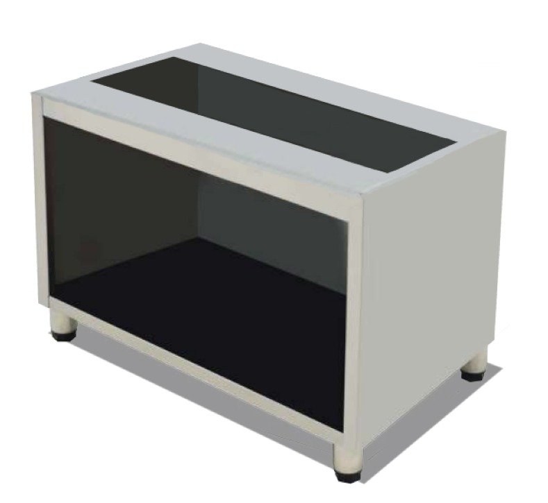 Mueble acero inoxidable para Frytops / Parrilla Vasca 994x490x600h mm 100MFRVA-OUT-T1