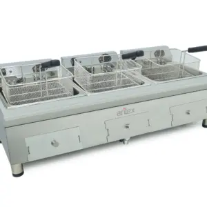 Freidora Eléctrica 12 Litros 4,5 Kw Monofásica Línea 600 40FRE12G