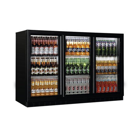 Botellero refrigerado expositor contramostrador 3 puertas correderas EUROFRED BBC330S