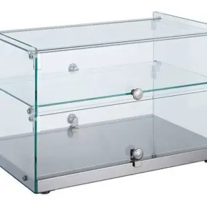VITRINA NEUTRA EXPOSITORA 1 PISO SIN BASE 920X330X215H MM LÍNEA PEKÍN XCZ-51L