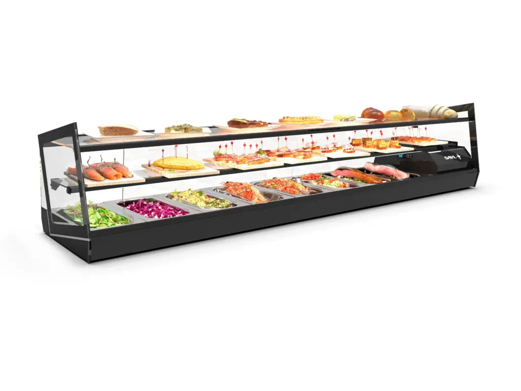 Vitrina Tapas Refrigeradas de 3 Pisos SAYL