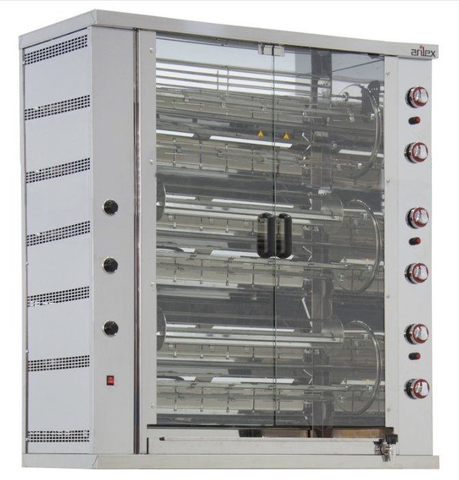 Asador gas Rotativo Planetario ARILEX de 4 espadas 4ASG-RP