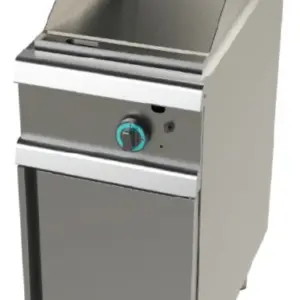 Fry tops a gas acero laminado placa lisa con mueble Serie 700 JUNEX con medidas 400x730x900h mm FT7N00L
