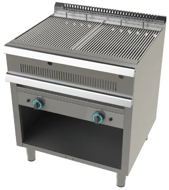 Barbacoa gas con mueble 9+9 Kw Serie 700 JUNEX con medidas 800x730x850h mm GR7N200