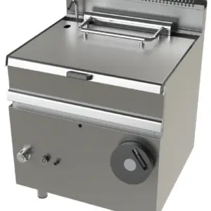 Sartén basculante a gas 12Kw fondo cuba en acero suave Serie 700 JUNEX con medidas 800x730x900h mm FD7N050F