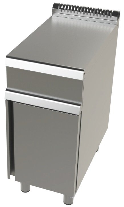 Mueble Neutro de Acero inoxidable Serie 700 de 400x730x900 h mm JUNEX BA7N400