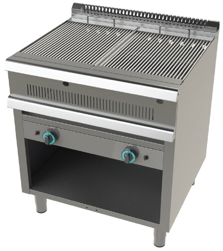 Barbacoa a gas con mueble 11+11 Kw Serie 900 JUNEX de 800x900x900 h mm 9200-2