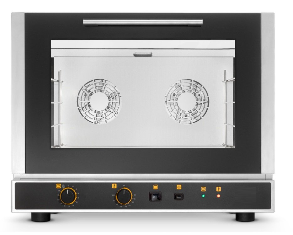 Horno eléctrico convección SNACK con GRILL y HUMIFIDICACIÓN 4 bandejas 60x40 cm EKF464.3GRILL