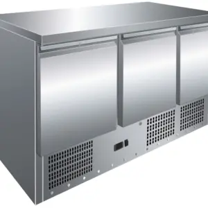 Mesa GN1/1 de 3 Puertas Refrigerada Compacta de 1365x700x860h mm S903TOP
