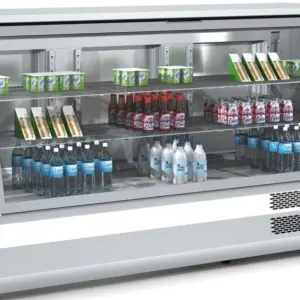 Vitrina Refrigerada Cerrada DOCRILUC Exterior Acero Inoxidable de 1300x847x1085h mm VCC-9-13