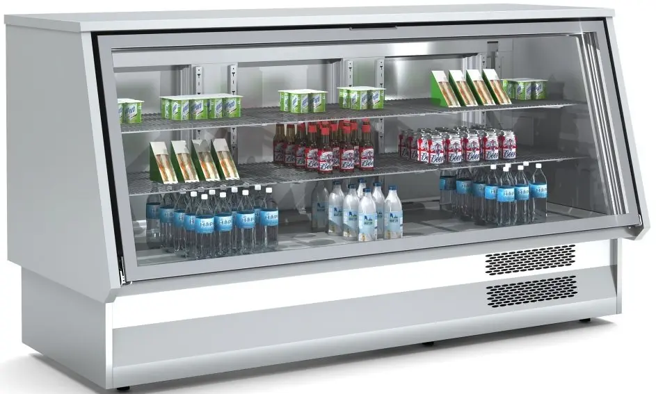 Vitrina Refrigerada Cerrada DOCRILUC Exterior Acero Inoxidable de 1300x847x1085h mm VCC-9-13