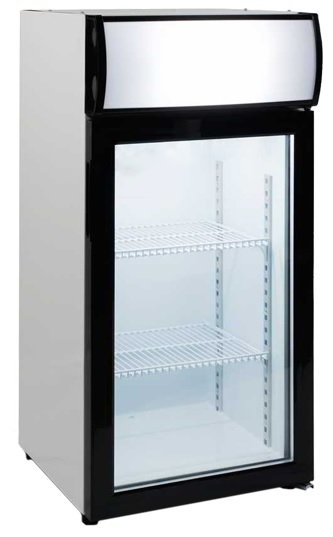 Expositor Sobremesa Congelación 80 litros 1 Puerta de 470 x460 x1000h mm FT80L (OUTLET)