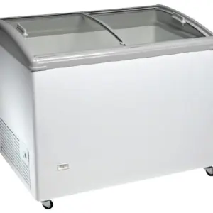 Congelador Horizontal Puerta Vidrio Curvo Corredera de 1063 x670 x900h mm TCHC300N