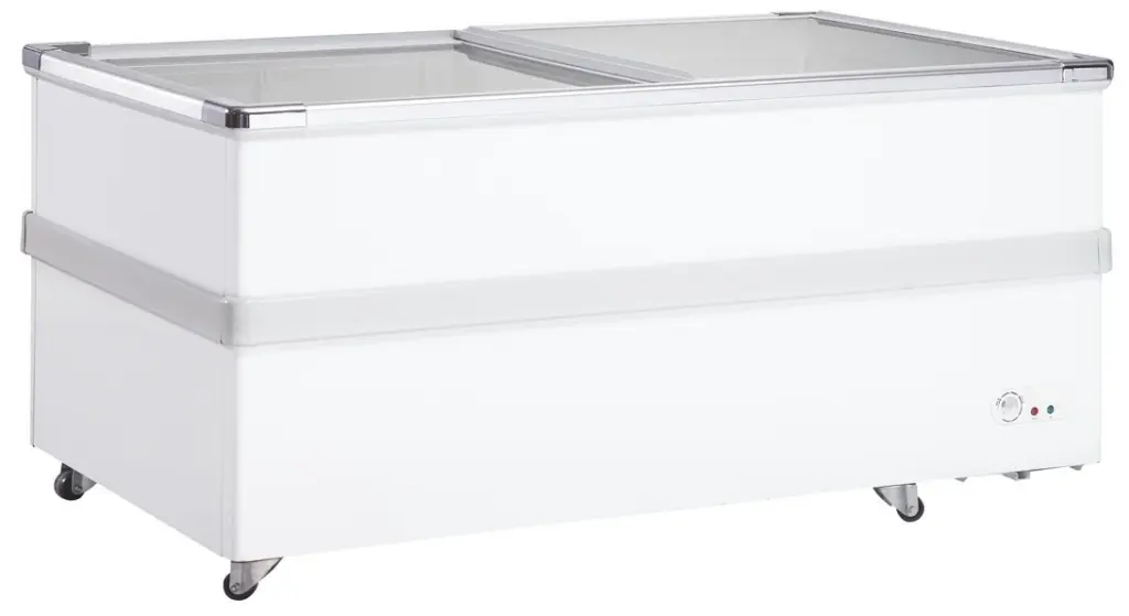 Isla de Congelación 2 Puertas de Vidrio Corredera de 2260 x945 x775h mm FI-800 (OUTLET)