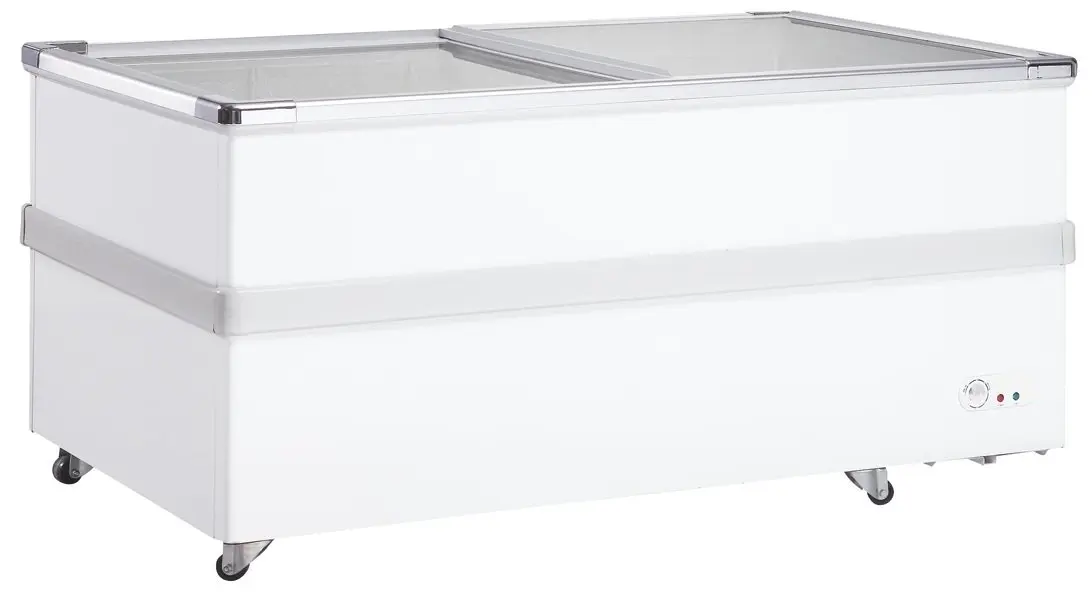 Isla de Congelación 2 Puertas de Vidrio Corredera de 2260 x945 x775h mm FI-800 (OUTLET)