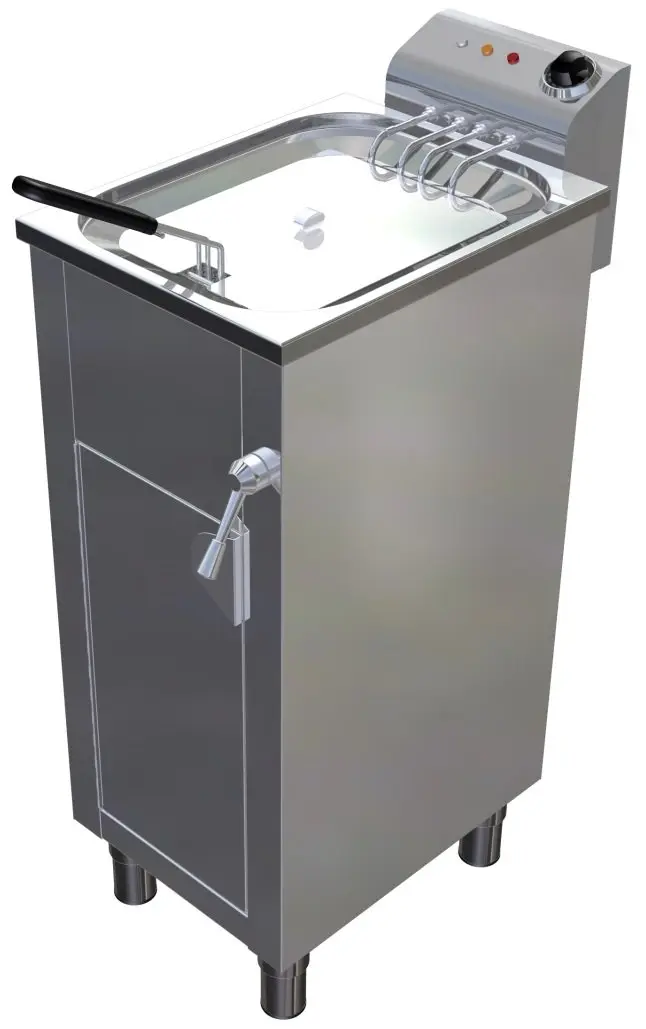 Freidora Eléctrica 17 litros Uso Profesional Agua y Aceite de 360 x560 x850h mm FH17