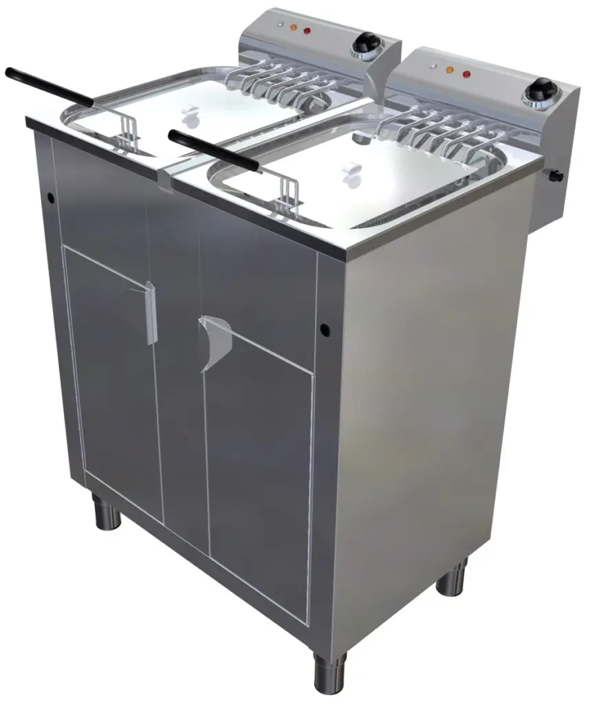 Freidora Eléctrica 17 + 17 litros Trifásica Uso Profesional Agua y Aceite de 724 x560 x850h mm FH1717TRI