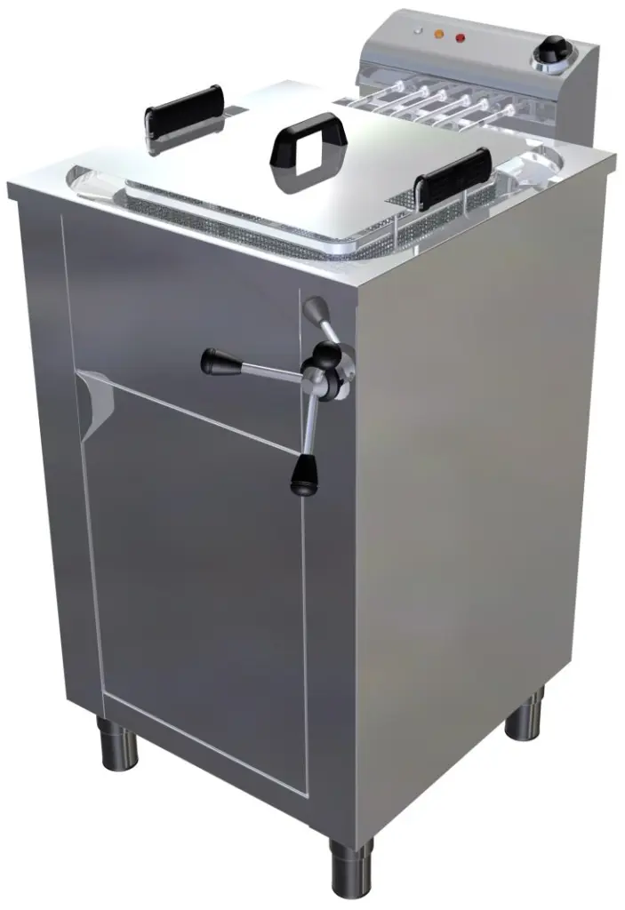 Freidora Eléctrica 25 litros Trifásica Uso Profesional Agua y Aceite de 410 x645 x850h mm F25TRI